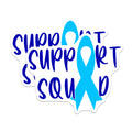 (2 Pack) Prostate Cancer Awareness Magnets - Blue Ribbon Support Squad - Survivor Team Decor - 5 Inches On Longest Side - Thick Durable Magnet - Made in USA - MAG38317