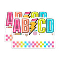 (2 Pack) ABCD Magnets Magnets - Alphabet Classroom Decor - Teacher Supplies - 5" On Longest Side - Made in USA - Sticks to Refrigerators & Metal Surfaces - MAG9121