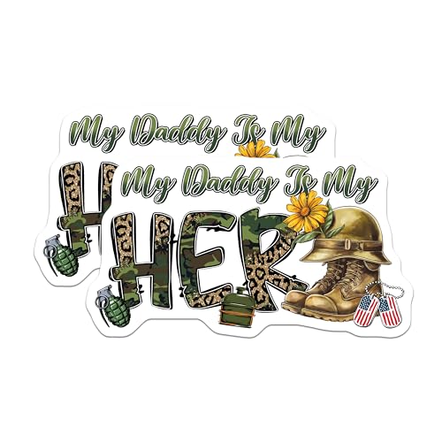 (2 Pack) Hero Stickers - 5" On Longest Side - Sticks to Smooth Flat Surfaces - Made in USA - BMCS8374 - BMCS8374