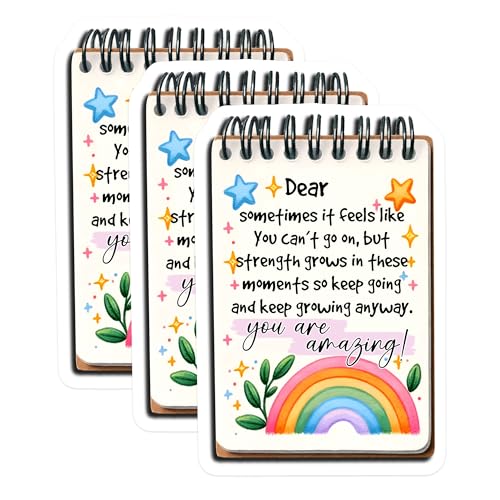 (3 Pack) Inspirational Quote Decals - Rainbow Saying - You are Amazing Sticker - 3 Inches On Longest Side - Easy Peel & Apply - Made in USA - 3MCS7084