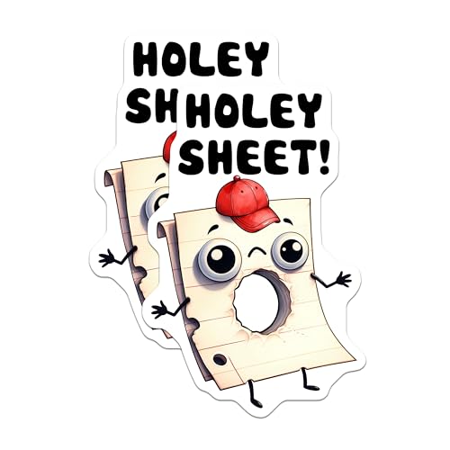 (2 Pack) Holey Sheet Cute Magnets - 5" On Longest Side - for Cars, Fridges, Toolboxes - Made in USA - MAG7591