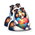 (2 Pack) Pet Lover Home Decor Magnet - 5" On Longest Side - Sticks to Smooth Flat Surfaces - Made in USA - MAG9471