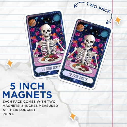 (2 Pack) Funny Kitchen Decor Magnet - 5" On Longest Side - Sticks to Smooth Flat Surfaces - Made in USA - MAG10002