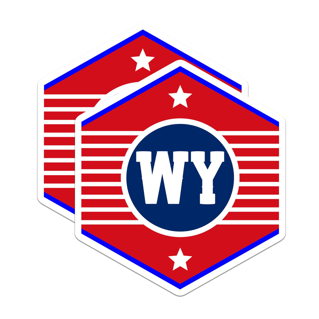 (2 Pack) Wyoming Magnets - State Pride Magnets - WY Souvenir Magnet - 5" On Longest Side - Premium Magnet - for Cars, Refrigerators, Toolboxes, Lockers - Made in USA - MAG17737