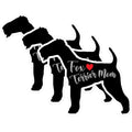 (3 Pack) Fox Terrier Mom Decals - Dog Breed Laptop Decal - Pet Lover Stickers - 3 Inches On Longest Side - Easy Peel & Apply - Made in USA - 3MCS1341