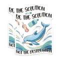(2 Pack) Save The Oceans Magnets Magnets - Dolphin Conservation - Environmental Awareness - 5" On Longest Side - Made in USA - Sticks to Refrigerators & Metal Surfaces - MAG8449