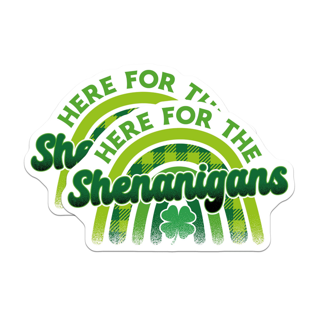 (2 Pack) Shenanigans Magnets - Lucky Irish Decor - Saint Patricks Day Celebration - 5" On Longest Side - Premium Magnet - for Cars, Refrigerators, Toolboxes, Lockers - Made in USA - MAG16889