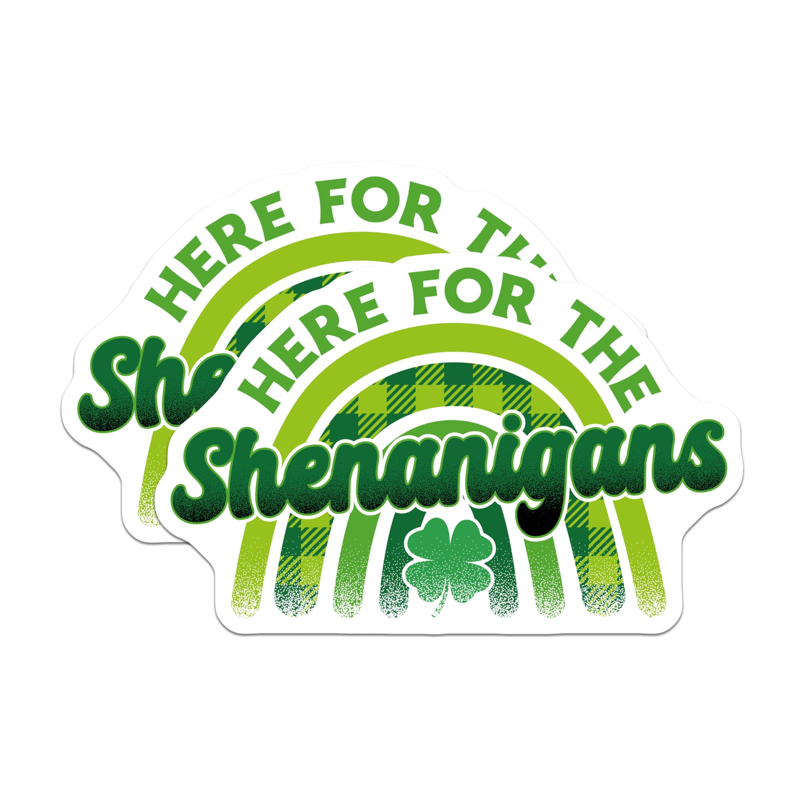 (2 Pack) Shenanigans Magnets - Lucky Irish Decor - Saint Patricks Day Celebration - 5" On Longest Side - Premium Magnet - for Cars, Refrigerators, Toolboxes, Lockers - Made in USA - MAG16889