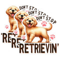(3 Pack) Golden Retriever Decals - Funny Dog Quote - Laptop Decal - 3 Inches On Longest Side - Easy Peel & Apply - Made in USA - 3MCS0882