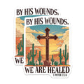 (2 Pack) Christian Faith Magnets - Bible Verse Desert Cross Decor - 1 Peter 2:24 Healing Scripture - 5 Inches On Longest Side - Thick Durable Magnet - Made in USA - MAG22457