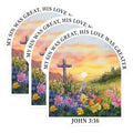 (3 Pack) John 3 16 Decals - Christian Cross - Religious Laptop Decals - 3 Inches On Longest Side - Easy Peel & Apply - Made in USA - 3MCS8329