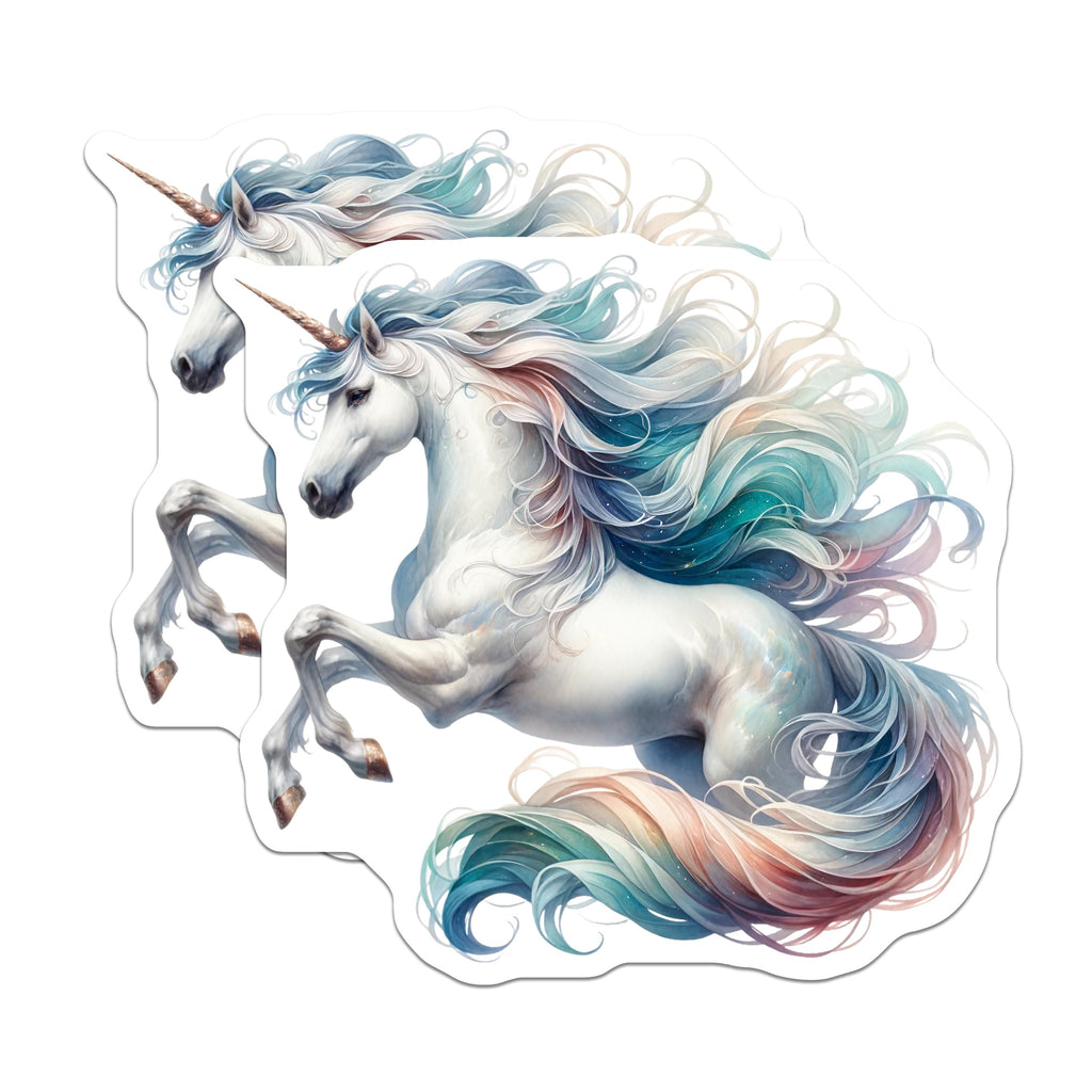 (2 Pack) Unicorn Magnets - Magical Fantasy Creature Decor - Whimsical Mythical Art Home Accent - 5 Inches On Longest Side - Thick Durable Magnet - Made in USA - MAG38740