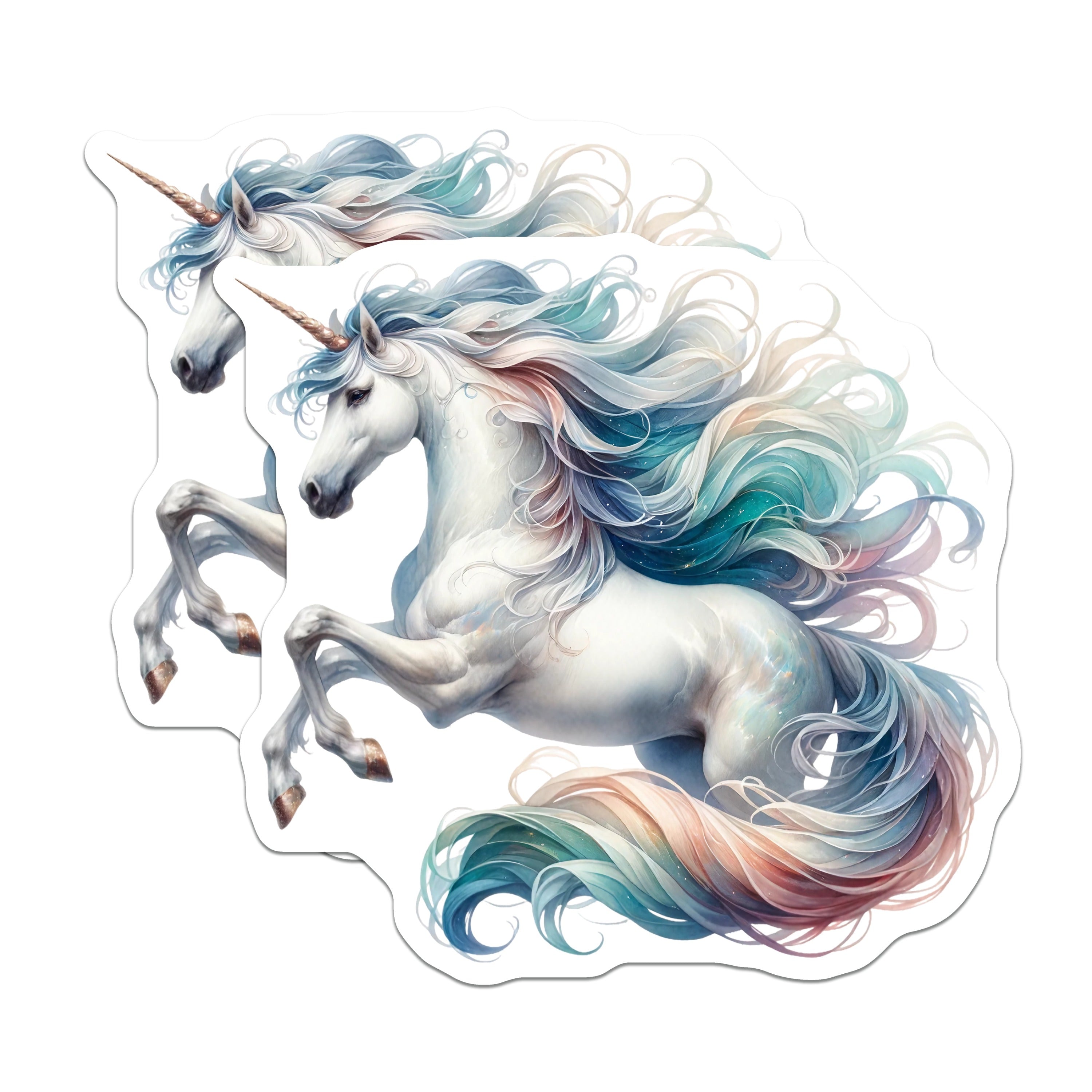 (2 Pack) Unicorn Magnets - Magical Fantasy Creature Decor - Whimsical Mythical Art Home Accent - 5 Inches On Longest Side - Thick Durable Magnet - Made in USA - MAG38740