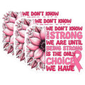 (3 Pack) Breast Cancer Awareness Decals - Pink Ribbon Support - Sunflower Strong Message - 3 Inches On Longest Side - Easy Peel & Apply - Made in USA - 3MCS4590