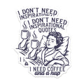 (2 Pack) Coffee and Nap Magnets - Funny Sarcastic Quote Magnet - Tired Mom Life Fridge Decor - 5 Inches On Longest Side - Thick Durable Magnet - Made in USA - MAG36046