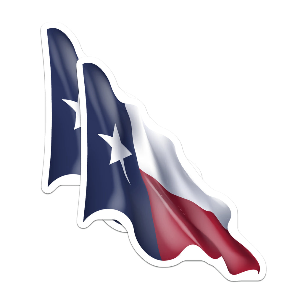 (2 Pack) Texas Flag Magnets - Lone Star State Pride - Patriotic Home Refrigerator Display - Texan Souvenir - 5 Inches On Longest Side - Thick Durable Magnet - Made in USA - MAG36830