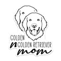 (2 Pack) Golden Retriever Mom Magnets - Dog Lover Accessory - Pet Parent Fridge Display - 5 Inches On Longest Side - Thick Durable Magnet - Made in USA - MAG27051