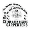 (2 Pack) Funny Carpenter Quote Magnets - Woodworker Humorous Decor - Tradesman Man Cave Accessory - 5 Inches On Longest Side - Thick Durable Magnet - Made in USA - MAG21397