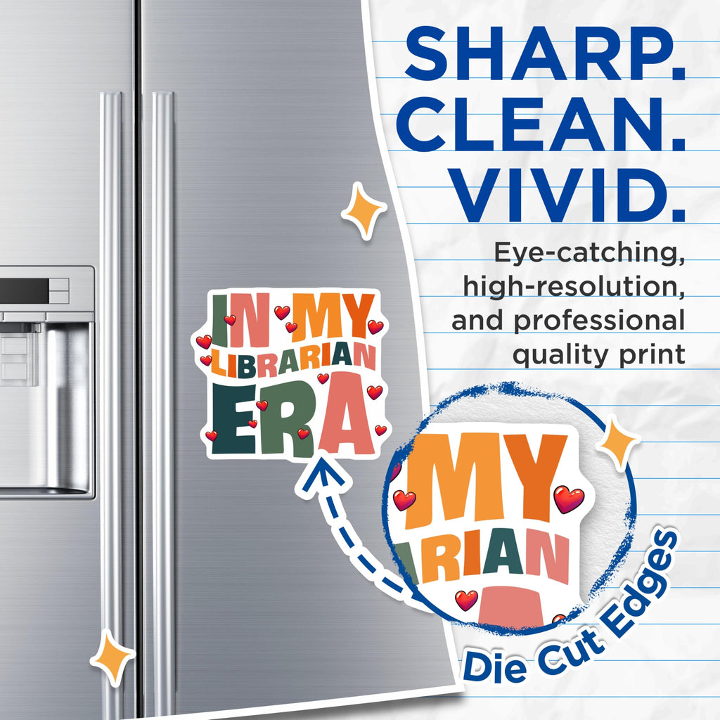 (2 Pack) Librarian Era Magnets - Reader Lover Decor - Librarian Life Accent - 5" On Longest Side - Premium Magnet - for Cars, Refrigerators, Toolboxes, Lockers - Made in USA - MAG16181