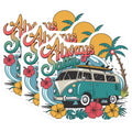 (3 Pack) Always Salty Decals - Beach Van - Laptop Decals - 3 Inches On Longest Side - Easy Peel & Apply - Made in USA - 3MCS8187