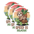 (3 Pack) Sloth Turtle Decals - Speed is Relative - Funny Animal Decal - 3 Inches On Longest Side - Easy Peel & Apply - Made in USA - 3MCS8485