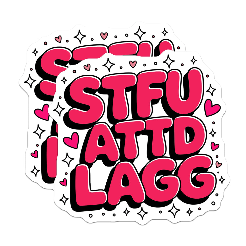 (2 Pack) Sassy Funny Magnets - Attitude Desk Decor - Y2K Meme Locker Magnets for Friend - 5 Inches On Longest Side - Thick Durable Magnet - Made in USA - MAG27658