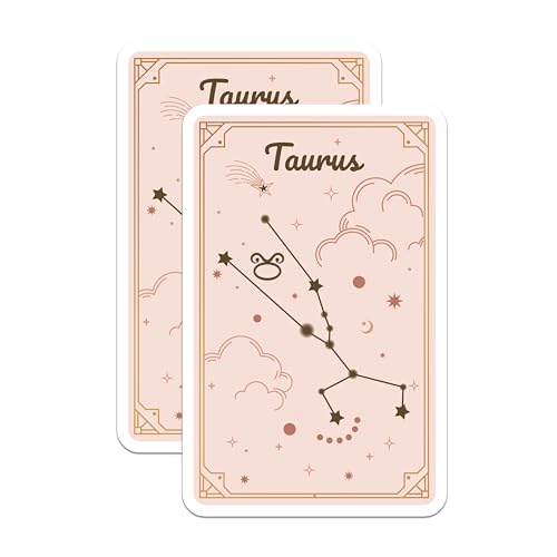 (2 Pack) Zodiac Constellation Magnet - Astrology Home Decor - 5" On Longest Side - Sticks to Smooth Flat Surfaces - Made in USA - MAG9394