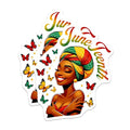 (2 Pack) Juneteenth Magnets - African American Pride - Cultural Celebration - 5" On Longest Side - for Cars, Fridges, Toolboxes - Made in USA - MAG7364