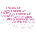 (3 Pack) Sarcastic Apology Decals - Funny Quote Stickers - Laptop Decals - 3 Inches On Longest Side - Easy Peel & Apply - Made in USA - 3MCS7245