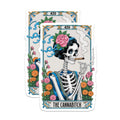 (2 Pack) Cannabitch Skeleton Magnets - 420 Marijuana Culture Art - Dia de Los Muertos Smoker Decor - 5 Inches On Longest Side - Thick Durable Magnet - Made in USA - MAG22824
