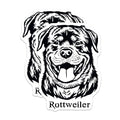 (2 Pack) Smiling Rottweiler Face Magnets - Dog Lover - Pet Enthusiast Refrigerator Magnets - 5" On Longest Side - for Cars, Fridges, Toolboxes - Made in USA - MAG4020