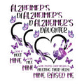 (3 Pack) Alzheimers Daughter Decals - Purple Butterfly Stickers - Laptop Decals - 3 Inches On Longest Side - Easy Peel & Apply - Made in USA - 3MCS8551