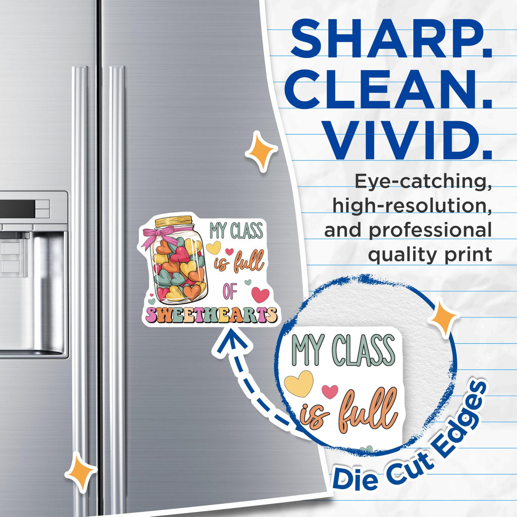 (2 Pack) My Class Sweethearts Magnets - Teacher Appreciation - Classroom Decor - 5" On Longest Side - Premium Magnet - for Cars, Refrigerators, Toolboxes, Lockers - Made in USA - MAG18748