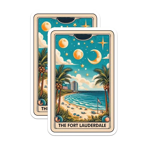 (2 Pack) Beach Scene Magnet - Coastal Decor - 5" On Longest Side - Sticks to Smooth Flat Surfaces - Made in USA - MAG10309