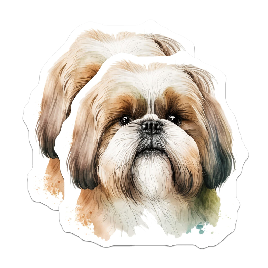 (2 Pack) Shih Tzu Magnets - Cute Dog Breed - Refrigerator Magnets - 5" On Longest Side - Premium Magnet - for Cars, Refrigerators, Toolboxes, Lockers - Made in USA - MAG16355