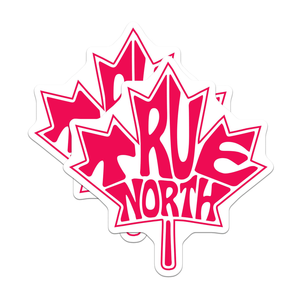(2 Pack) True North Magnets - Canada Pride Decor - Maple Leaf Fridge Magnets - 5" On Longest Side - Premium Magnet - for Cars, Refrigerators, Toolboxes, Lockers - Made in USA - MAG18568
