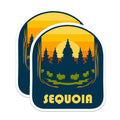 (2 Pack) Sequoia Magnets - National Park Decor - Nature Fridge Magnets - 5" On Longest Side - Premium Magnet - for Cars, Refrigerators, Toolboxes, Lockers - Made in USA - MAG17224