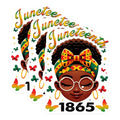 (3 Pack) Juneteenth 1865 Decals - Black History - African American Freedom Day - 3 Inches On Longest Side - Easy Peel & Apply - Made in USA - 3MCS6132