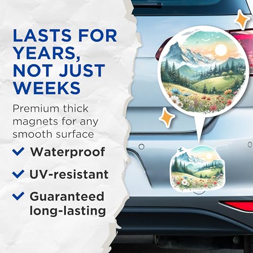 (2 Packs) Magnets - Magnets - 5 Inches On Longest Side - Premium Magnet - for Fridges, Toolboxes, Cars - Made in USA - MAG2292