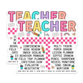 (2 Pack) Teacher Magnets Magnets - Funny Teacher - Classroom Decor - 5" On Longest Side - Made in USA - Sticks to Refrigerators & Metal Surfaces - MAG9126