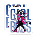 (2 Pack) Girl Boss Cow Magnets - Empowering Animal Decor - Professional Women Motivation - Sassy Office Magnet - 5 Inches On Longest Side - Thick Durable Magnet - Made in USA - MAG21128