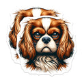 (2 Pack) Cavalier Spaniel Magnets - Dog Breed Art - Fridge Decor - 5" On Longest Side - Premium Magnet - for Cars, Refrigerators, Toolboxes, Lockers - Made in USA - MAG14684