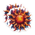 (2 Pack) Mystical Sun Magnets - Artistic Puzzle Design - Celestial Fridge Decor - 5 Inches On Longest Side - Thick Durable Magnet - Made in USA - MAG25970