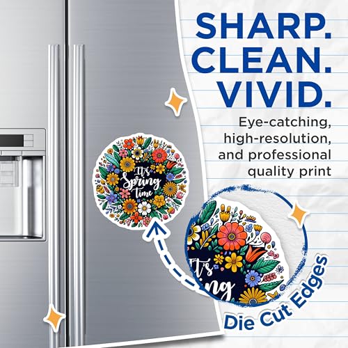 (2 Pack) It's Spring Time Magnets - 5" On Longest Side - for Cars, Fridges, Toolboxes - Made in USA - MAG7994