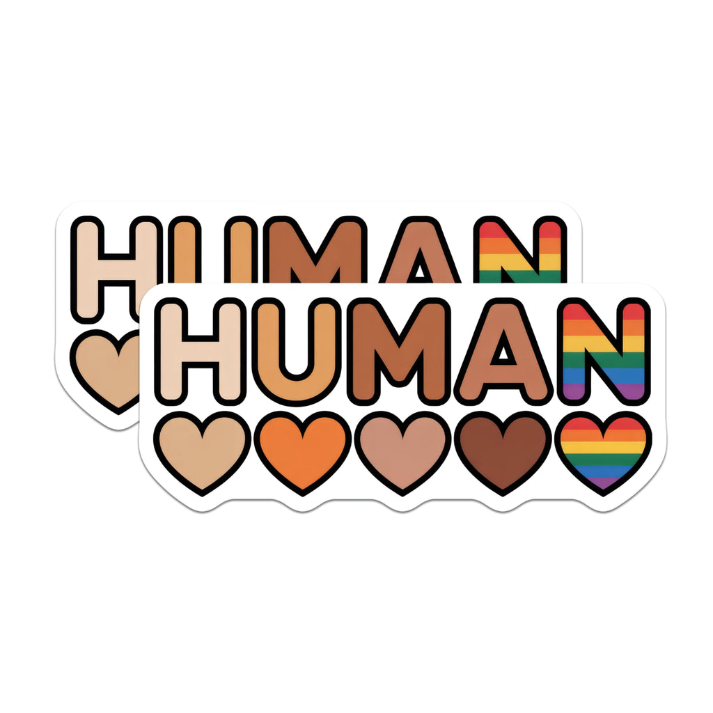(2 Pack) Human Rights Magnets - Diversity and Inclusion - Equality Symbol - 5" On Longest Side - Premium Magnet - for Cars, Refrigerators, Toolboxes, Lockers - Made in USA - MAG15271