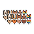 (2 Pack) Human Rights Magnets - Diversity and Inclusion - Equality Symbol - 5" On Longest Side - Premium Magnet - for Cars, Refrigerators, Toolboxes, Lockers - Made in USA - MAG15271