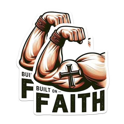 (2 Pack) Inspirational Quote Magnet - Strong Arm Design - 5" On Longest Side - Sticks to Smooth Flat Surfaces - Made in USA - MAG9639
