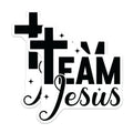 (2 Pack) Team Jesus Magnets - Christian Faith Refrigerator Decor - Religious Car Locker Decoration - 5 Inches On Longest Side - Thick Durable Magnet - Made in USA - MAG27535