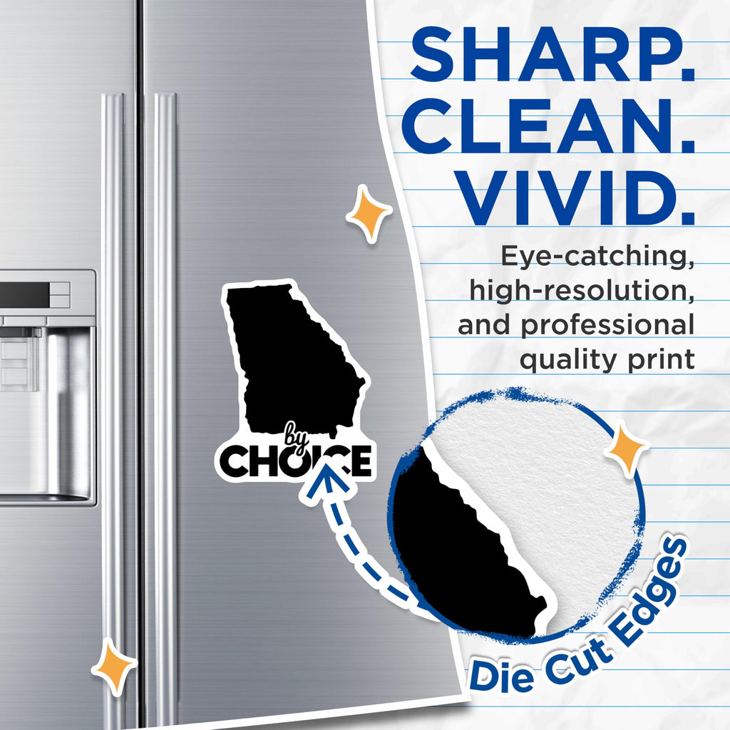 (2 Pack) Georgia State Magnets - by Choice - Refrigerator Magnets - 5" On Longest Side - Premium Magnet - for Cars, Refrigerators, Toolboxes, Lockers - Made in USA - MAG17738