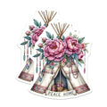 (2 Pack) Peace Home Magnets Magnets - Floral Teepee Design - Boho Decor - 5" On Longest Side - Made in USA - Sticks to Refrigerators & Metal Surfaces - MAG8862